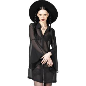 KILLSTAR дамска рокля KILLSTAR -- Arlene Shirt - Черен - KSRA008295