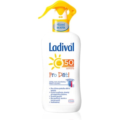 Ladival mléko na opalování pro děti spray SPF50 200 ml – Zbozi.Blesk.cz