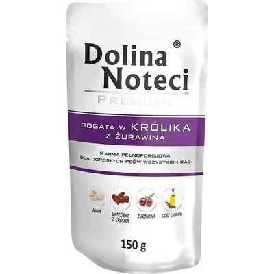 Dolina Noteci Adult Premium Králik s brusnicami 10 x 150 g