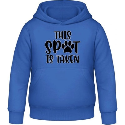 AWDis detská mikina s Kapucňu Nápis This SPOT is Take Blu reale