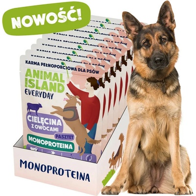 Animal Island Everyday Monoprotein Veal 9 x 300 g