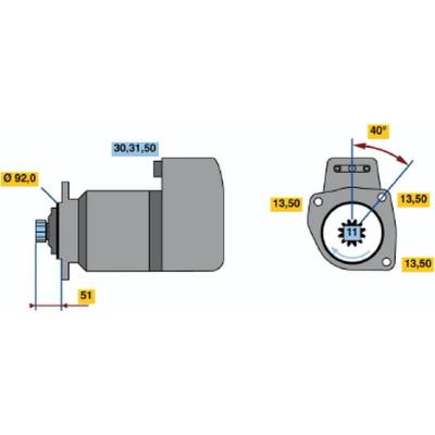 BOSCH STARTER 0 986 013 420