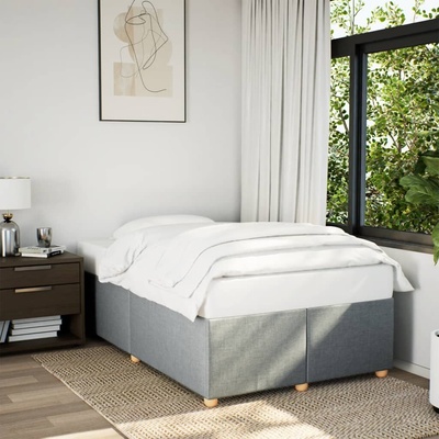 vidaXL 11461.3284722 Rám postele bez matrace světle šedá textil