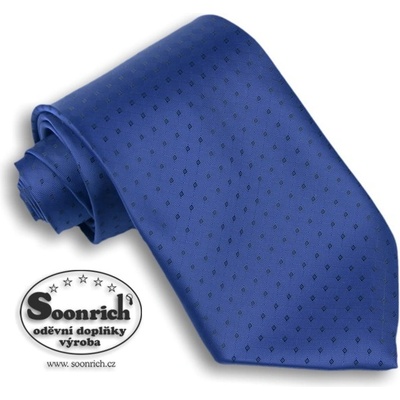 Soonrich kravata tkaná modrá World kwr012