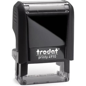 TRODAT Печат TRODAT Printy 4910 черен корпус черен тампон 4910F/F (4910F/F)