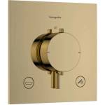 Hansgrohe Ecostat Comfort E - Термостатичен смесител за вграждане, за 2 уреда, с полиран златен вид 33716990 (33716990)