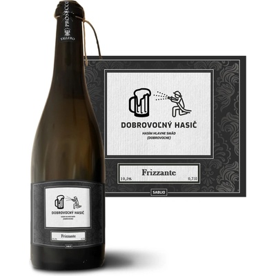 Sablio Dobrovoľný hasič Prosecco biele suché šumivé víno 10,5 % 0,75 l (holá fľaša)