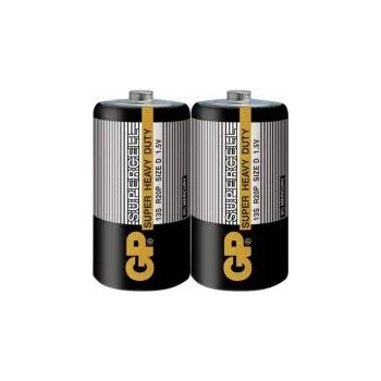 GP Batteries Цинк карбонова батерия SUPERCELL 13S-S2, R20, 2 бр. в опаковка/ shrink, 1.5V, GP-BM-13S-S2