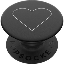 PopSockets PopGrip White Heart Black 800667