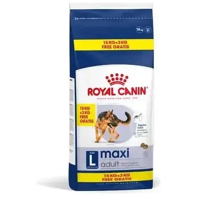 Royal Canin Maxi Adult 15+3 kg gratis