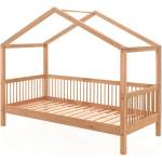 VIPACK Детско легло тип къща от масивен дъб в естествен цвят 90x200 cm Forrest - Vipack (FOHB9012)