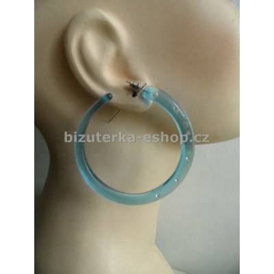 Bizuterka-eshop.cz kruhy 05759 s kamínky modré