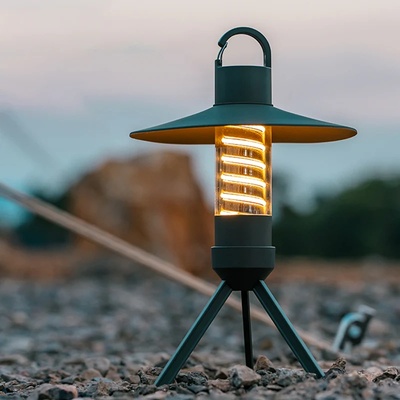 Преносима LED лампа за къмпинг Atron Camp 3в1, Батерия 2000mAh, Фенер, 3 режима, Стойка трипод (DQ-312)