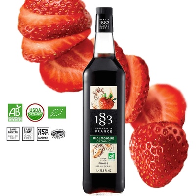 1883 Maison Routin Jahodový sirup Bio 1 l