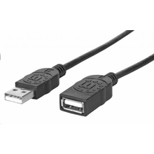Manhattan 308519 USB, USB 2.0, samec - samica, 480 Mb/s, 1m, černý