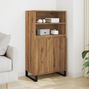 vidaXL Highboard Artisan Дъб 60x36x110 cm Инженерна дървесина (857461)