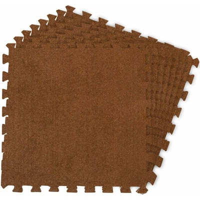 Massido Pěnová podložka puzzle 180 × 120 cm 6 ks hnědá janshop