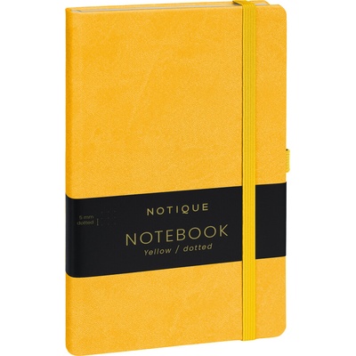 Notes NOTIQUE Žlutý tečkovaný