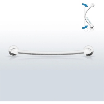 S4U Piercing do jazyka BioFlex, 1,6 x 16 mm PJ01214-16