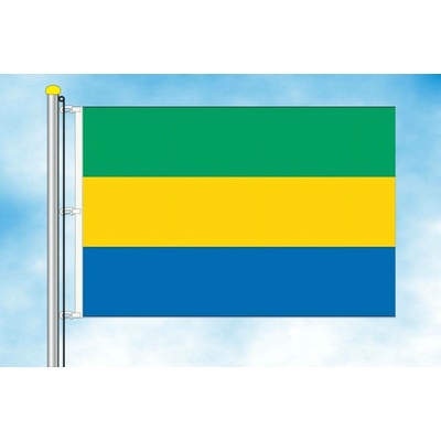 LIBEA, s.r.o. Vlajka Gabonu Rozměr: 40×60 cm, Uchycení: Karabiny na stožár