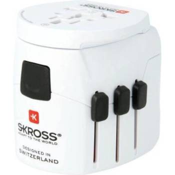 SKROSS Адаптер SKROSS PRO Light 4 x USB-A, 1.302471, World, Бял (1.302471)