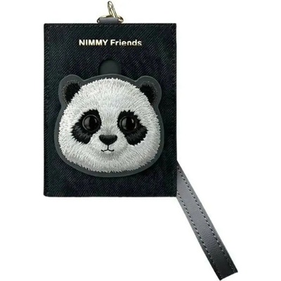 Nimmy Поставка за карти Nimmy Big Eyed Pet 2.0 Cat Wallet - черна (6971080318559)