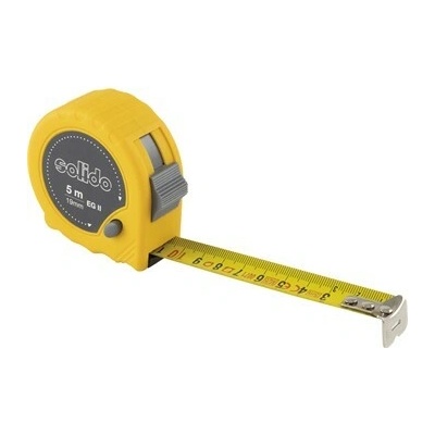 SOLIDO svinovací metr 5 m x 19 mm, žlutý, ES shoda