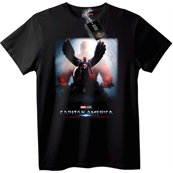 NOONEBRAND Тениска Капитан Америка Герой - 2XL, White