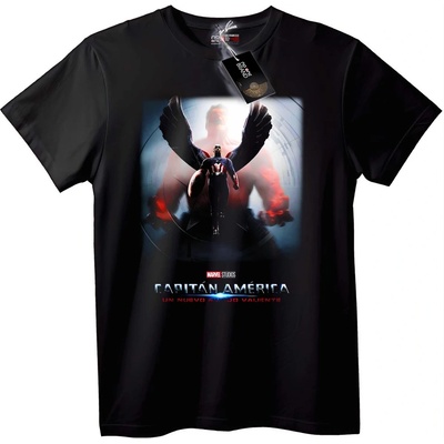 NOONEBRAND Тениска Капитан Америка Герой - 2XL, White