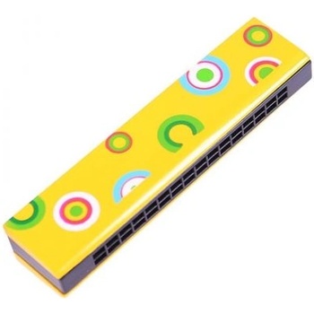 Bigjigs Toys - Жълта дървена хармоника (BJ191)