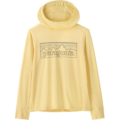 Patagonia Детска ликра Patagonia Kid's Cap SW Hoody Lycra - P-6 Outline: Buttercup Yellow (750-2704-0314)