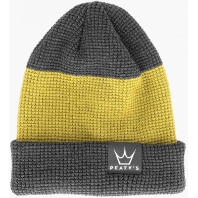 Peaty's Зимна шапка Peaty's Pub AW23 PubWear Merino Beanie - Grey / Sour Lime