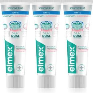 Elmex Sensitivity + Gum Strenght Whitening паста за зъби за чувствителни зъби 3x75ml