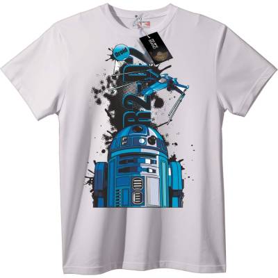 NOONEBRAND R2-D2 Droid Тениска - 3XL, White