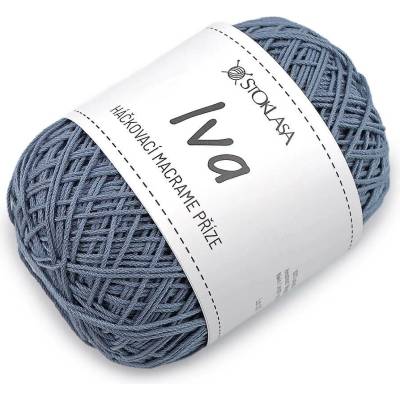 Háčkovací příze macrame Iva na tašky 75 g Varianta: 8 modrá jeans, Balení: 1 ks 62467/162714/290326