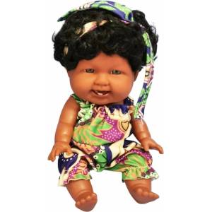 RAYA TOYS Кукла бебе Raya Toys - Happy Baby Every Day, Къса коса/Гащеризон (505125249)