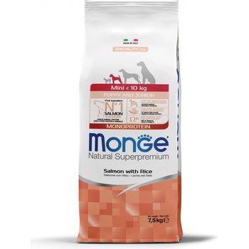 Monge Speciality Line Mini Puppy & Junior Lazac Monoprotein losos ryža 7,5 kg