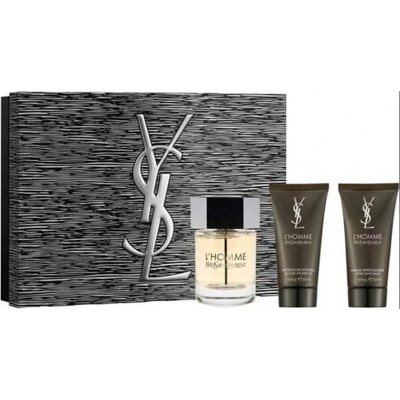 Yves Saint Laurent Комплект за мъже Yves Saint Laurent Homme - Тоалетна вода 100 мл + Афтършейв балсам 50 мл + Душ гел 50 мл