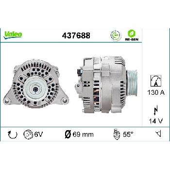 Alternátor VALEO 437688