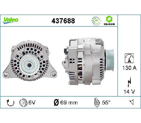 Alternátor VALEO 437688