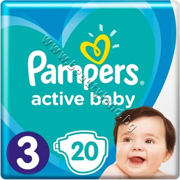 Pampers Пелени Pampers Active Baby Midi, 20-Pack, p/n PA-0200323 - Пелени за еднократна употреба за бебета с тегло от 6 до 10 kg (PA-0200323)