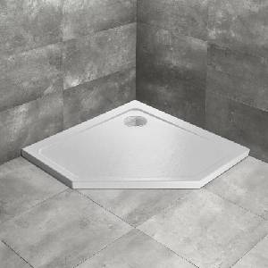 Radaway Петоъгълно душ корито Radaway Doros PT Stone 100x100 см бял акрил (SDRPT1010-01-04S)
