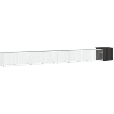vidaXL kurník 900 x 91 x 100 cm pozinkovaná ocel