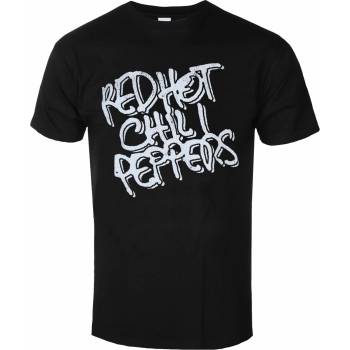 ROCK OFF мъжка тениска Red Hot Chili Peppers - Black & White Logo - ROCK OFF - RHCPTS09MB