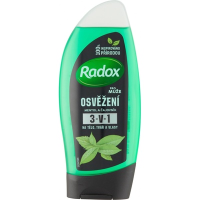 Radox Men Feel Strong Mint & Tea Tree 2v1 sprchový gél 250 ml