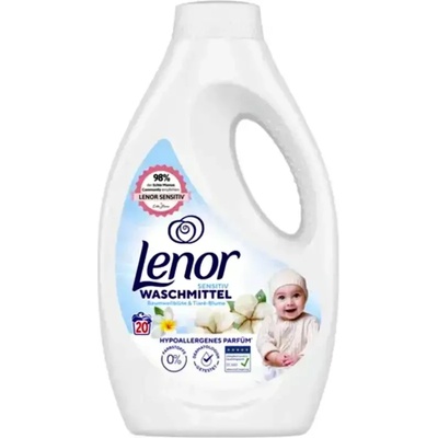 Lenor Sensitive течен перилен препарат 20 дози немски