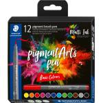 STAEDTLER Маркери Staedtler Pigment Arts 371, 12 цвята, 371 c12-1 (31653-А-371 C12-1)