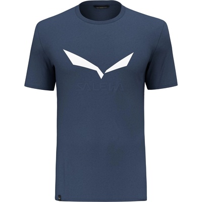 Salewa Мъжка спортна тениска Salewa Solidlogo Dry T-Shirt Sport shirt - Dark Denim - размер 54 (216-2734-0816)