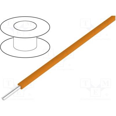 BQ Cable KYNAR30AWG50MOR Vodič 30AWG drát Cu PVDF oranžová 300V 50m 1x30AWG