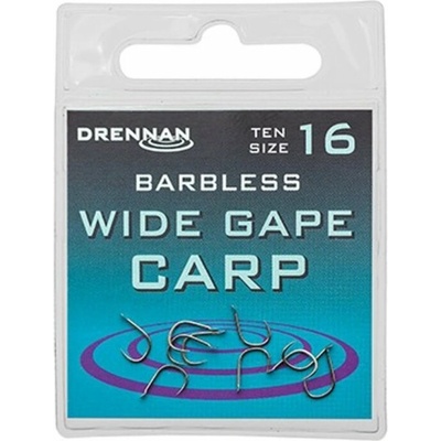 Drennan bez Protihrotu Wide Gape Carp Barbless veľ.10 10 ks
